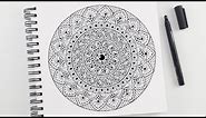 How to draw Mandala Art for beginners | Easy Mandala Art | Step by Step | Doodle/Zentangle
