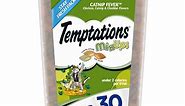 Temptations Mixups Chicken, Catnip & Cheddar Flavor Crunchy and Soft Cat Treats, 30 oz Tub