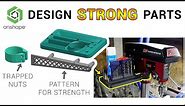 Designing STRONG parts: tips and tricks - 3D design for 3D printing pt5