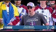Cale Makar, Mikko Rantanen, Nazem Kadri Stanley Cup speech