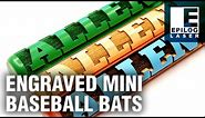 Wooden Mini Baseball Bats Laser Engraving