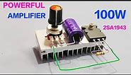 DIY 2sa1943 Transistor Amplifier Circuit | 2sa1943 amplifier 12v