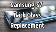 Samsung Galaxy S7 Back Glass replacement, Uncut start to finish
