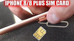 How to Insert & Remove Sim Card iPhone 8 & iPhone 8 Plus