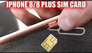 How to Insert & Remove Sim Card iPhone 8 & iPhone 8 Plus