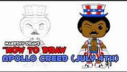🇺🇸 Maersky Draws Episode 51: How To Draw Apollo Creed (Funko Pop)