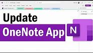 Update OneNote | How to Update Microsoft OneNote | How To Update Onenote To Latest Version | OneNote