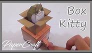 How to make Cat in a Box (Automata) | PaperCraft | Timelapse