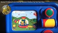 Musical TV Moving Screen Wind Up Television Childrens Toy Tolo Toys Video