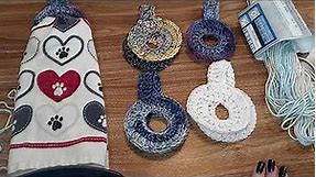 Crocheted Towel Rings - No Buttons (#1)