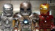LEGO Marvel : Iron Man Mark I, Mark II, & Mark IV - Showcase
