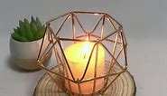 Gold Geometric Candle Holders, to decorate your home