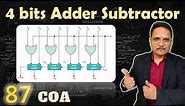 4 bits Adder Subtractor