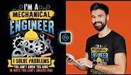 Mechanical Engineer T-Shirt Design On Photoshop Tutorial