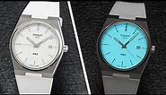 The New Tissot PRX Quartz With A Full Lume Dial & Rubber Strap Options