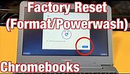 Chromebooks: How to Factory Reset (Format) Back to Factory Defaults
