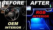 Car Interior Ambient Lighting LED Glow Kit Review (Universal Kit for all Vehicles)