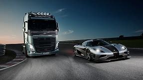 Volvo Trucks - Volvo Trucks vs Koenigsegg: a race between a Volvo FH and a Koenigsegg One:1