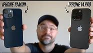 iPhone 14 Pro VS iPhone 13 Mini