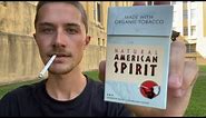 Smoking an American Spirit Sky Cigarette - Review