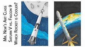 Saturn V vs Falcon 9: Which Rocket is Cooler? Rocket Drawing Tutorial: NASA vs. SpaceX