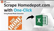 Scrape HomeDepot prices and product data (no code 2024)