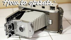 Polaroid Model 800 Land Camera - How to operate