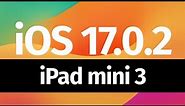Can iPad mini 3 be updated to iOS 17?