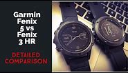 Garmin Fenix 5 vs Fenix 3 HR feature comparison // Best fitness watch 2017