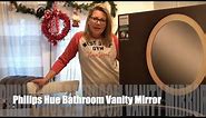 Philips Hue Lighted Bathroom Vanity Mirror blogger review
