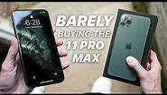 iPhone 11 Pro Max Unboxing | Midnight Green | I BARELY BOUGHT IT (Story Time)