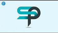 Pixellab logo design - SP Logo Design - Pixellab Tutorial