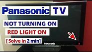 How to Fix Panasonic Smart TV Won't Turn On || Quick Solve in 2 minutes