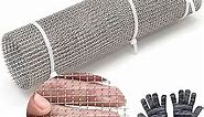 Wire Mesh 5 Mesh, 304 Stainless Steel Woven Wire Mesh Screen, Sturdy Metal Mesh Sheets to Prevent Mice, Rodents, Spiders, Squirrels (Silver-2pcs, 12x24 Inch)