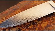 Forging Feather Damascus By Hand
