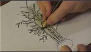 Nature Drawings : How to Draw Bamboo Trees