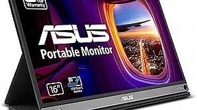 ASUS ZenScreen 15.6” 1080P Portable USB Monitor (MB16AC) - Full HD (1920 x 1080), IPS, USB Type-C, Eye Care, Smart Case, External Screen for Laptop, 3-Year Warranty,Black
