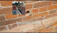 HOW TO: replace a brick in a wall (BROKEN BRICKS)