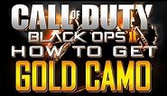 Black Ops 2 Online - Gold Camo (how to get gold)! (BO2 Multiplayer Tips and Advice)