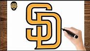 How To Draw San Diego Padres logo - Step by step drawing