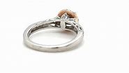 Simply Vera Vera Wang Natural Diamond Ring 14K White & Rose Gold Engagement Ring Bridal Jewelry Fine