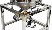 Taishi Commercial Automatic Electric Sifter Shaker Machine,Vibrating Flour Sifter with 19.6" 80 Mesh Sieve Screen for Baking Powder Grain Particles Food Industrial Processing, 110V