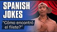 Spanish jokes to teach kids: ¿Cómo encontró el filete?