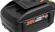 Worx WA3578 - PowerShare 20V 4.0Ah, Lithium Ion High Capacity Battery, Orange and Black