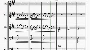 My Favorite Things - Sheet Music Score (The Chamberlain Brass)