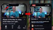 iPhone 13 - How to Fix Notch in YouTube Videos in Portrait mode