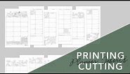 How to Print & Cut Half Letter & A5 Planner Inserts on Letter, A5 or A4 Size Paper