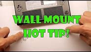 Easily wall mount a power strip or modem
