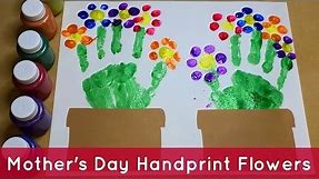 Handprint Flowers - Preschool Craft