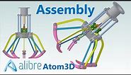 Alibre Atom3D Assembly | Robot Gripper Mechanism